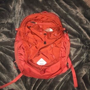 NorthFace orange backpack